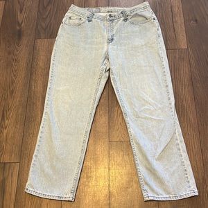 Vintage Lee high rise riders 16 petite light wash